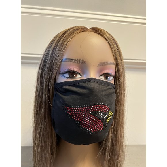 Arizona Cardinals Bling Rhinestone Face Mask - Picture 6 of 11